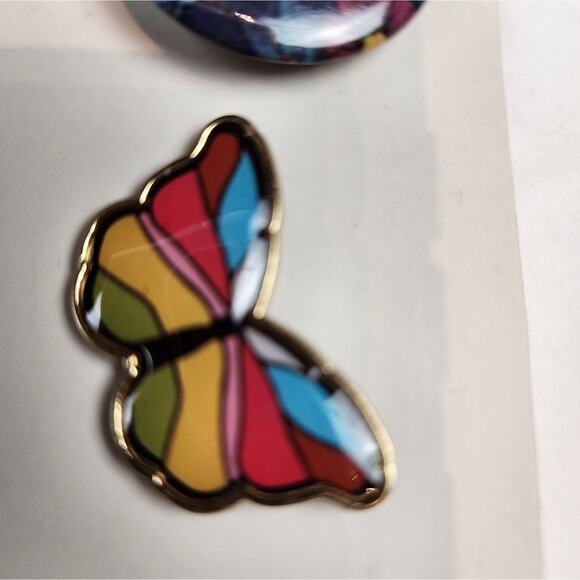 Pride Pins Set/4 Take Pride Pins New Pride Community Violet Pansies Calamus - Picture 4 of 8